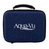 Aqua-Vu Multi-Vu Revolution camera system carrying case with handle and logo, designed for underwater viewing equipment.