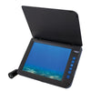 Aqua-Vu AV822 HD portable underwater camera with open LCD screen displaying clear underwater visuals.