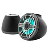 JL Audio M6 VeX™ Series 6.5" Enclosed Coaxial Speakers w/RGB LED Lighting & Titanium Sports Grilles - M6-650VEX-Mb-S-GmTi-i