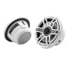 JL Audio M6 Series 7.7" Marine Coaxial Speakers w/Gloss White Sport Grille - M6-770X-S-GwGw