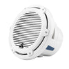 JL Audio M6 10" Marine Infinite-Baffle Subwoofer with Gloss White Grille for high-quality sound.