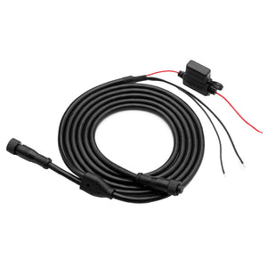 6-foot powered network cable with connectors for NMEA 2000® MediaMaster® systems, featuring a protective housing and wires.