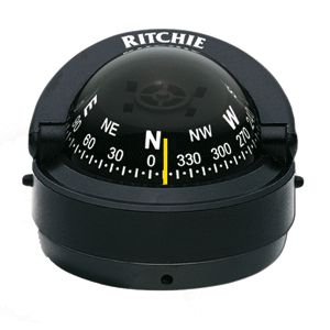 Ritchie S-53 Explorer Compass - Surface Mount - Black