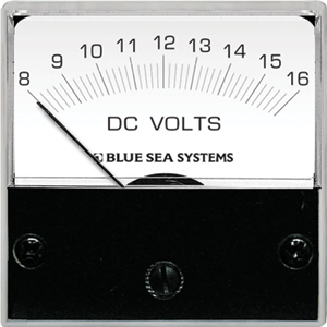 Blue Sea 8028 DC Analog Micro Voltmeter - 2" Face, 8-16 Volts DC