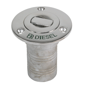 Whitecap Bluewater Push Up Deck Fill - 1-1/2" Hose - Diesel