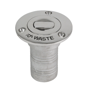 Whitecap Bluewater Push Up Deck Fill - 1-1/2" Hose - Waste