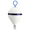 Polyform Mooring Buoy w/Iron 17" Diameter - White Blue Stripe