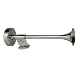 Schmitt & Ongaro Deluxe All-Stainless Shorty Single Trumpet Horn - 12V