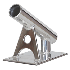 Lee's MX Pro Series Fixed Angle Center Rigger Holder - 30° - 1.5" ID - Bright Silver