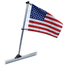 Taylor Made Pontoon 30" Flag Pole Mount & 16" x 24" US Flag