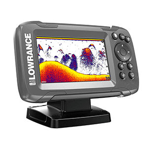 Lowrance HOOK²-4x 4" GPS Bullet Fishfinder w/Track Plotter Transom Mount Bullet Skimmer Transducer