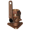 GROCO 1-1/2" Bronze Flanged Full Flow Seacock