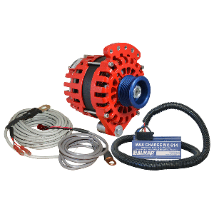 Balmar Alternator 1-2" Single Foot J10 Serpentine Pulley Regulator & Temp Sensor - 170A Kit - 12V