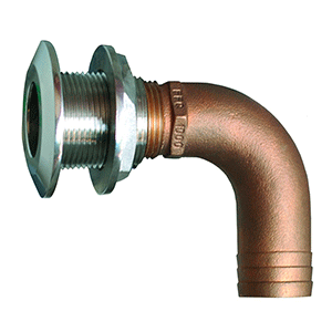 GROCO 2" 90 Degree Hose Thru-Hull Fitting