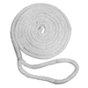 New England Ropes 5/8" x 40' Nylon Double Braid Dock Line - White