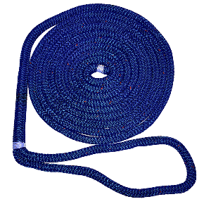 New England Ropes 5/8" X 25' Nylon Double Braid Dock Line - Blue w/Tracer