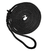 New England Ropes 3/4" X 50' Premium Nylon 3 Strand Dock Line - Black