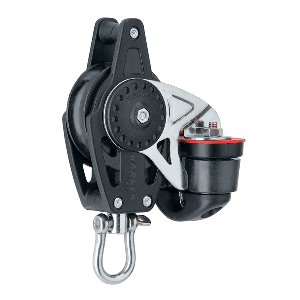 Harken 40mm Carbo Air Block w/Cam Cleat & nBecket