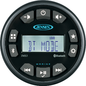 JENSEN 3" JMS3RTL Bluetooth AM/FM/WB/USB Waterproof Stereo - Black