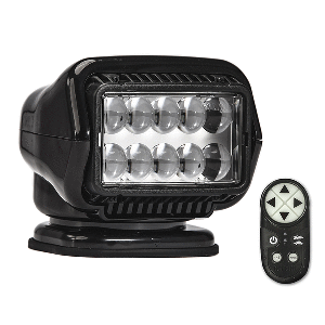 Golight Stryker ST Series Permanent Mount Black LED w/Wireless Handheld Remote