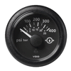 Veratron 2-1/16" (52mm) ViewLine Transmission Oil Pressure 400 PSI/25 Bar - Black Dial & Round Bezel