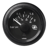 Veratron 52MM (2-1/16") ViewLine Boost Pressure Gauge 2 Bar/30 PSI - Black Dial & Round Bezel