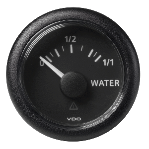 Veratron 52MM (2-1/16") ViewLine Fresh Water Resistive - 3 to180 OHM - Black Dial & Round Bezel