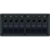 Blue Sea 8371 Water Resistant Panel - 8 Position - Black - Horizontal Mount