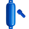 Polyform G-4 Twin Eye Fender 6.5" x 22" - Blue w/Air Adapter