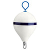 Polyform Mooring Buoy w/Iron 17" Diameter - White Blue Stripe