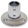 Whitecap 1" O.D. 90 Round Base SS Rail Fitting