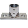 Whitecap 90 2-Hole Base, Rectangle Base, SS Rail Fitting