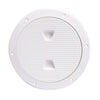 Beckson 6" Non-Skid Screw-Out Deck Plate - White