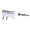 Perko Door Catches - White Nylon/Stainless - Pair