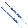 Tigress 15' Telescoping Fiberglass Outrigger Poles - 1-1/8" O.D. - White/Blue - Pair