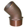 GROCO 2-1/2" NPT Bronze 45 Degree Pipe to 2-1/2" Hose