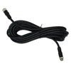 5M extension cable for ACR RCL-95 searchlight, coiled black with connectors, ideal for extending searchlight range