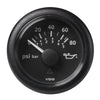 Veratron 52MM (2-1/16") ViewLine Oil Pressure Gauge 80 PSI/5 Bar - Black Dial & Round Bezel