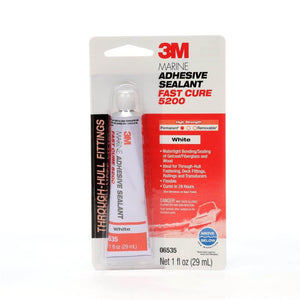 3M MARINE ADHESIVE 5200 SEALANT / FAST CURE / 1 OZ TUBE / WHITE