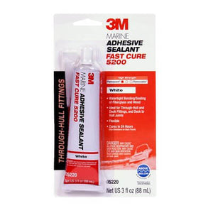 3M MARINE ADHESIVE 5200 SEALANT / FAST CURE / 3 0Z. TUBE / WHITE