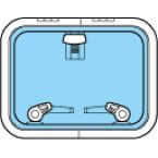 Lewmar Size 30 Low Profile Hatch Flange Base