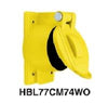 Hubbell HBL77CM74WO Cover For: 63CM70